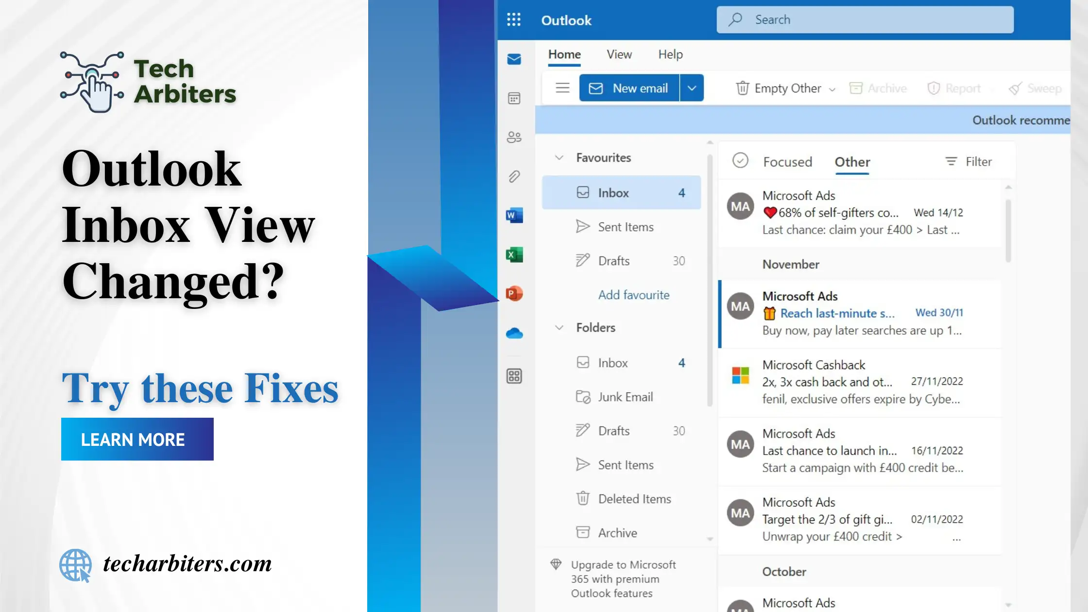 Fixed] Why Has My Outlook Inbox View Changed? - Tech Arbiters